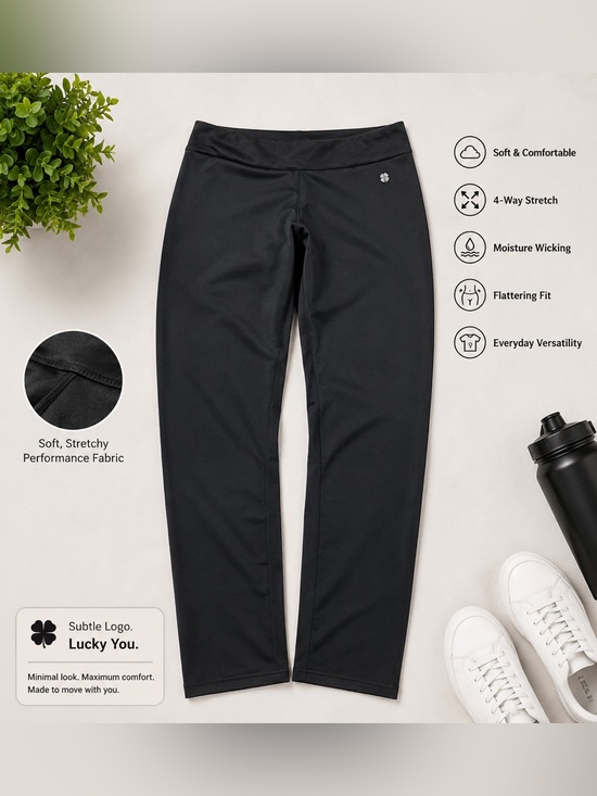 Lucky Brand Pants - Lucky Brand Black Women's Leggings with Subtle Logo